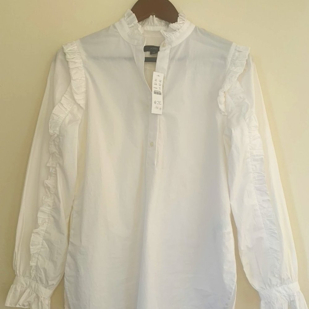 J.Crew Ruffle Blouse - XS